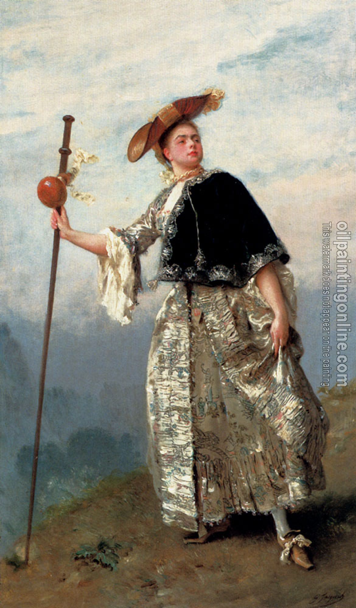 Gustave Jean Jacquet - On The Hilltop